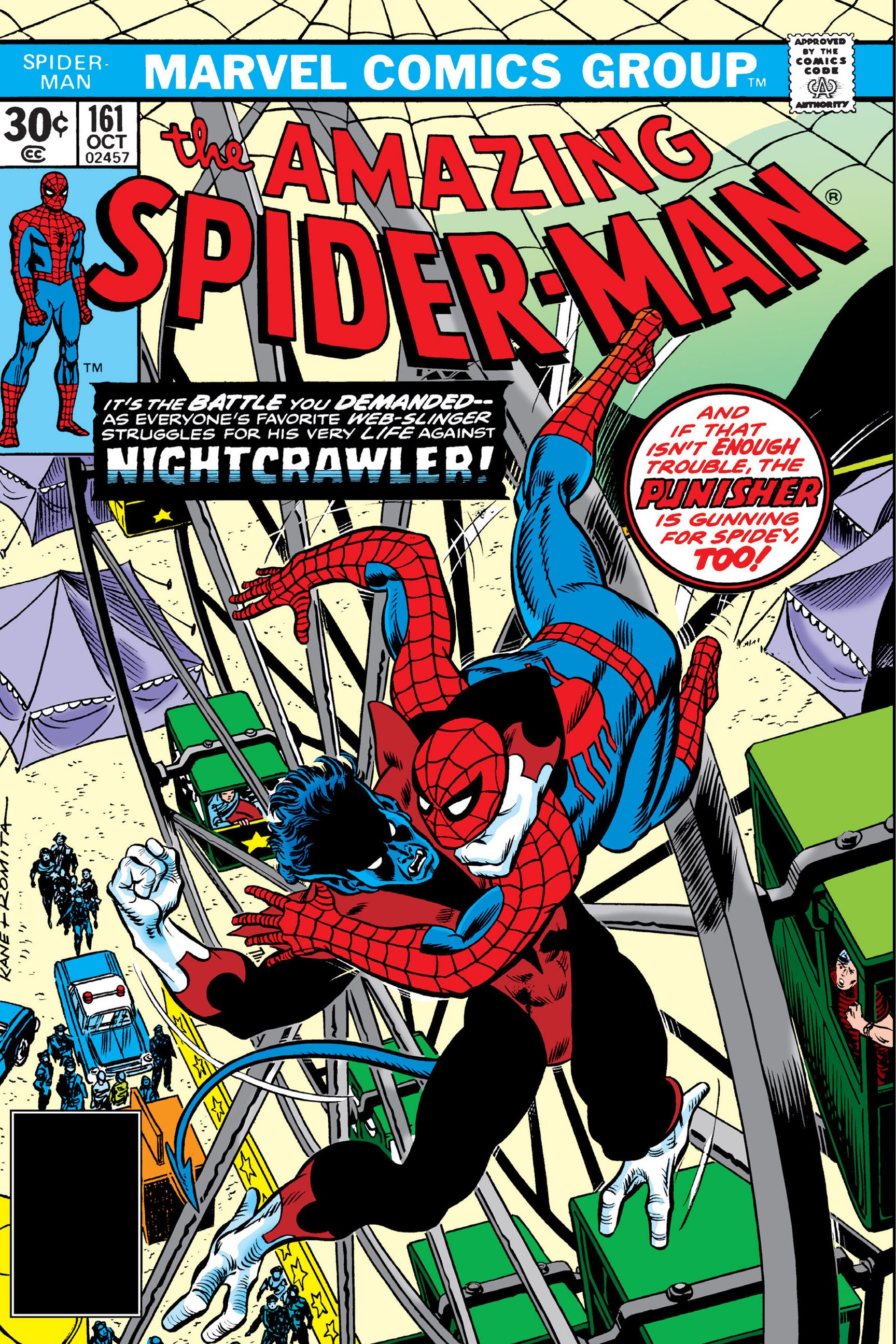 The Amazing Spider-Man Issue 161 Comic X-Men Nightcrawler Poster
