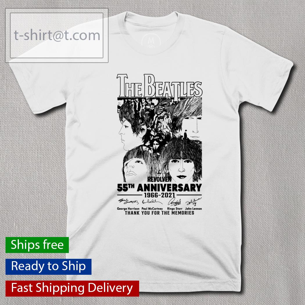 The Beatle Revolver 55th anniversary 1966-2021 signatures shirt