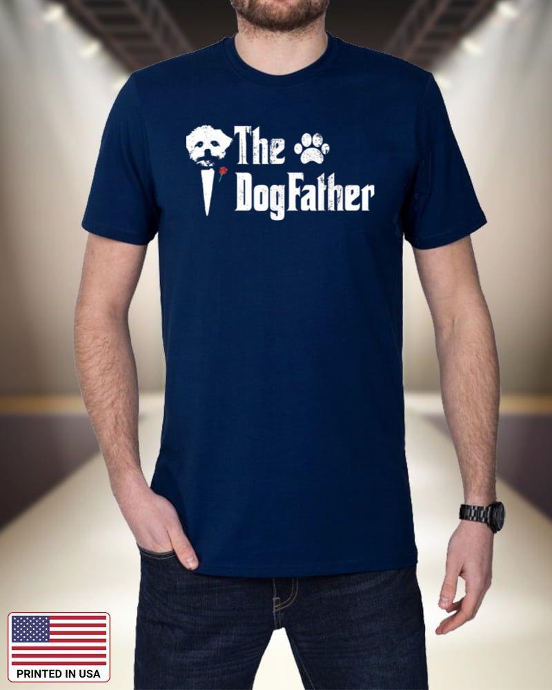 The Dogfather Maltese Dog Dad Tshirt Father's Day_1 9gSYX