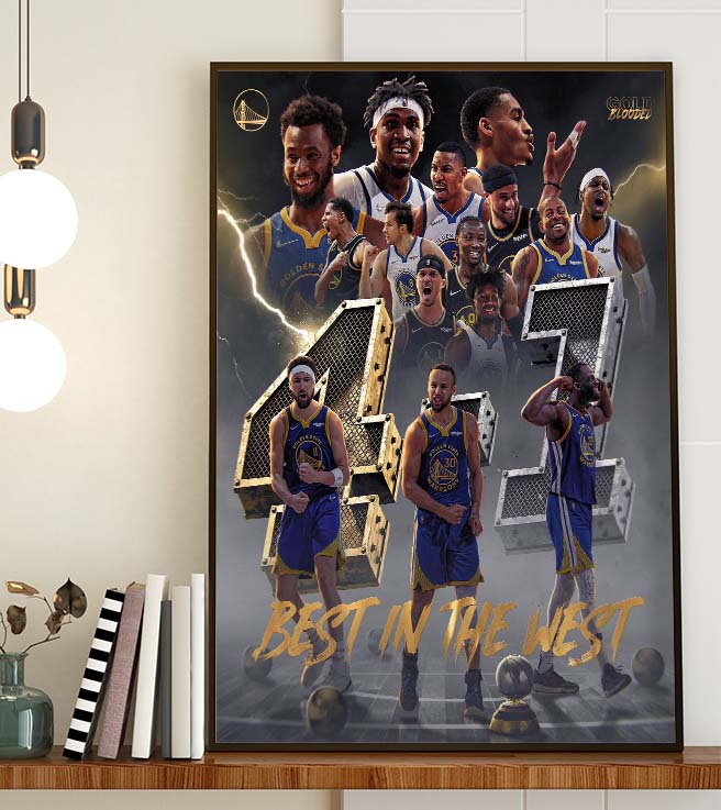 The Golden State Warriors are Western Conference Champions Home Decor Poster Canvas