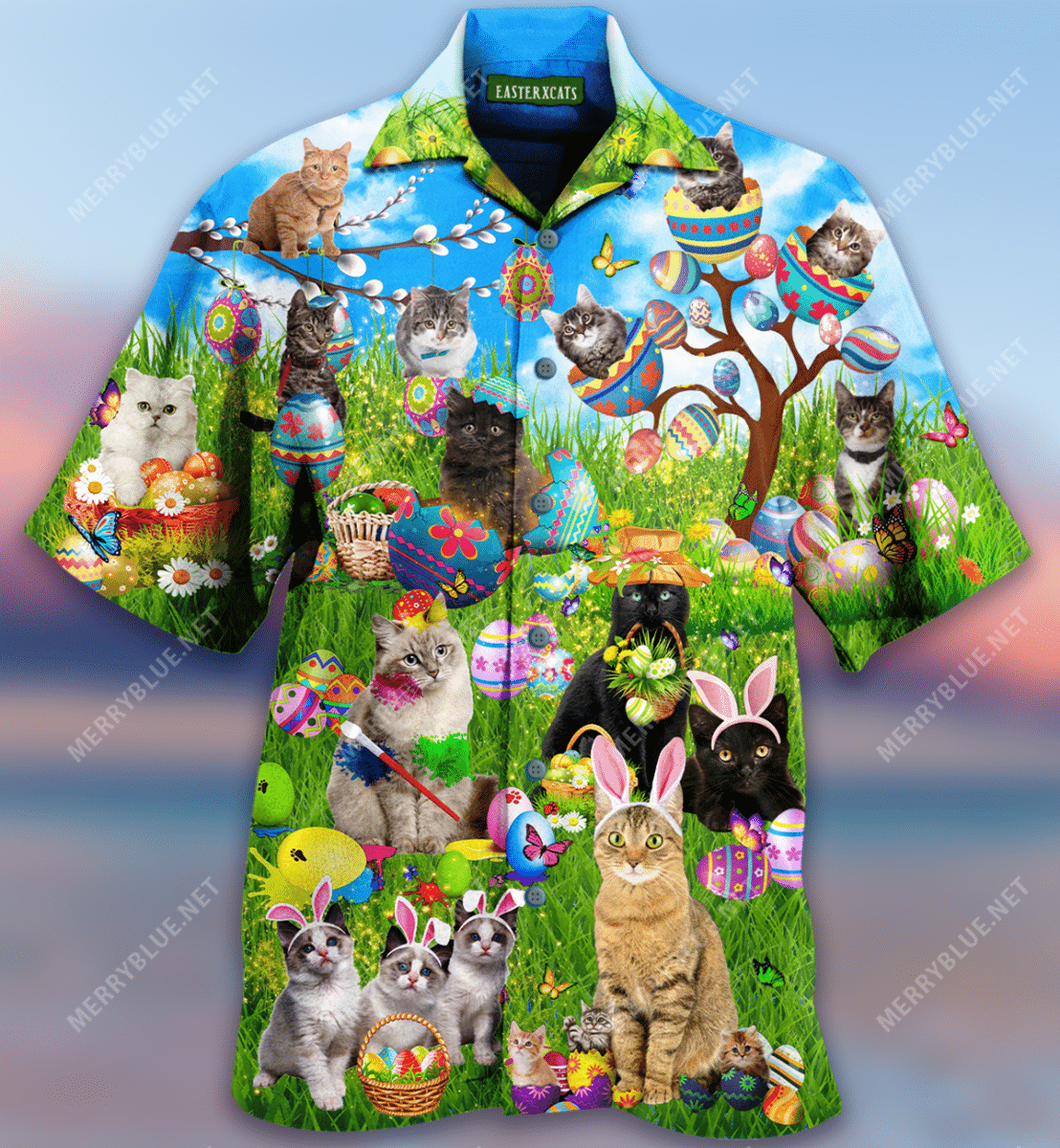 The Great Gift Of Easter Is A Cat Unisex Hawaiian Shirt