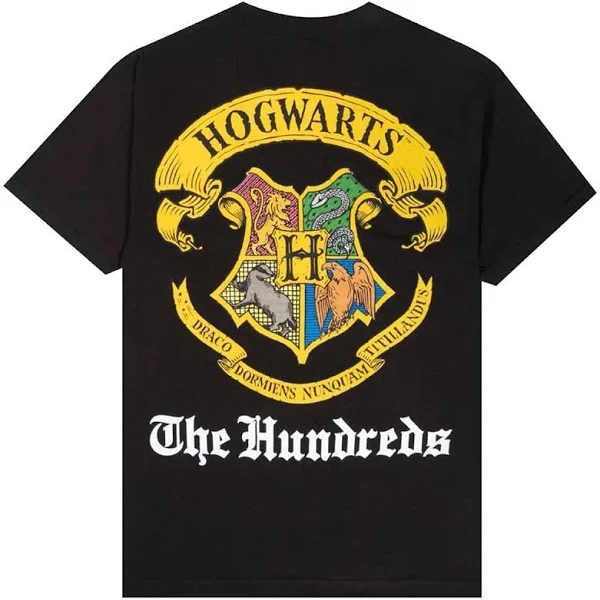 The Hundreds x Harry Potter Hogwarts T Shirt Black SM
