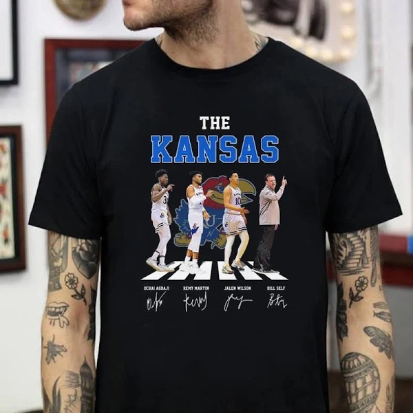 The Kansas Jayhawks Abbey Road Signatures 2022 Shirt KU Champions Shirt