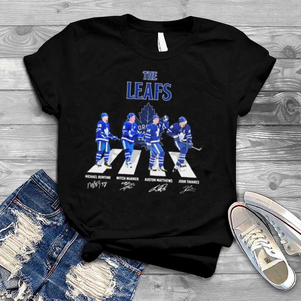 The Leafs Michael Bunting Mitch Marner Auston Matthews And John Tavares Abbey Road Signatures Shirt
