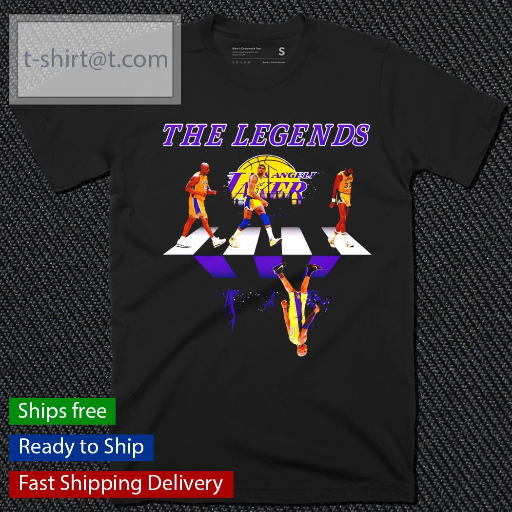 The Legends Los Angeles Lakers Abbey Road signatures shirt