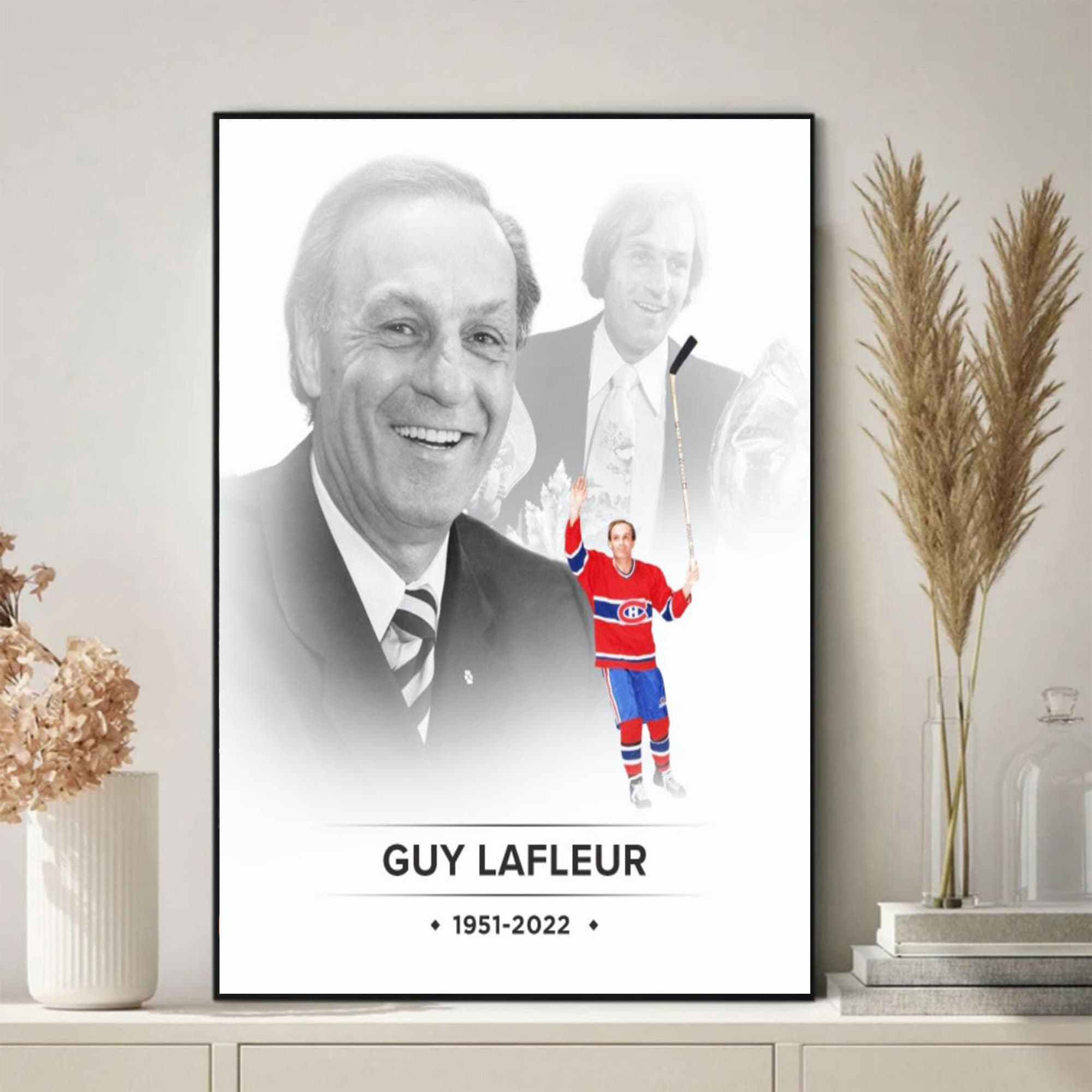 The Memories Rip Legend Guy Lafleur 1951 – 2022 Poster Canvas