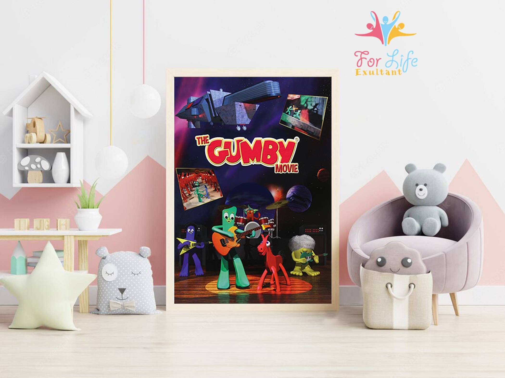 The Movie Gumby Poster Gumby and Pokey Poster Wall Decor, Home Decor, Poster for Gift