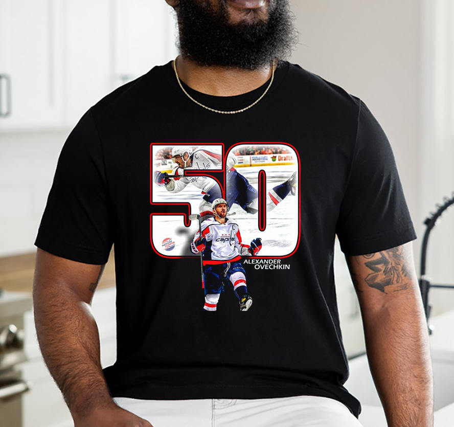 The NINTH 50 Goal Season For Alex Ovechkin NHL T-Shirt