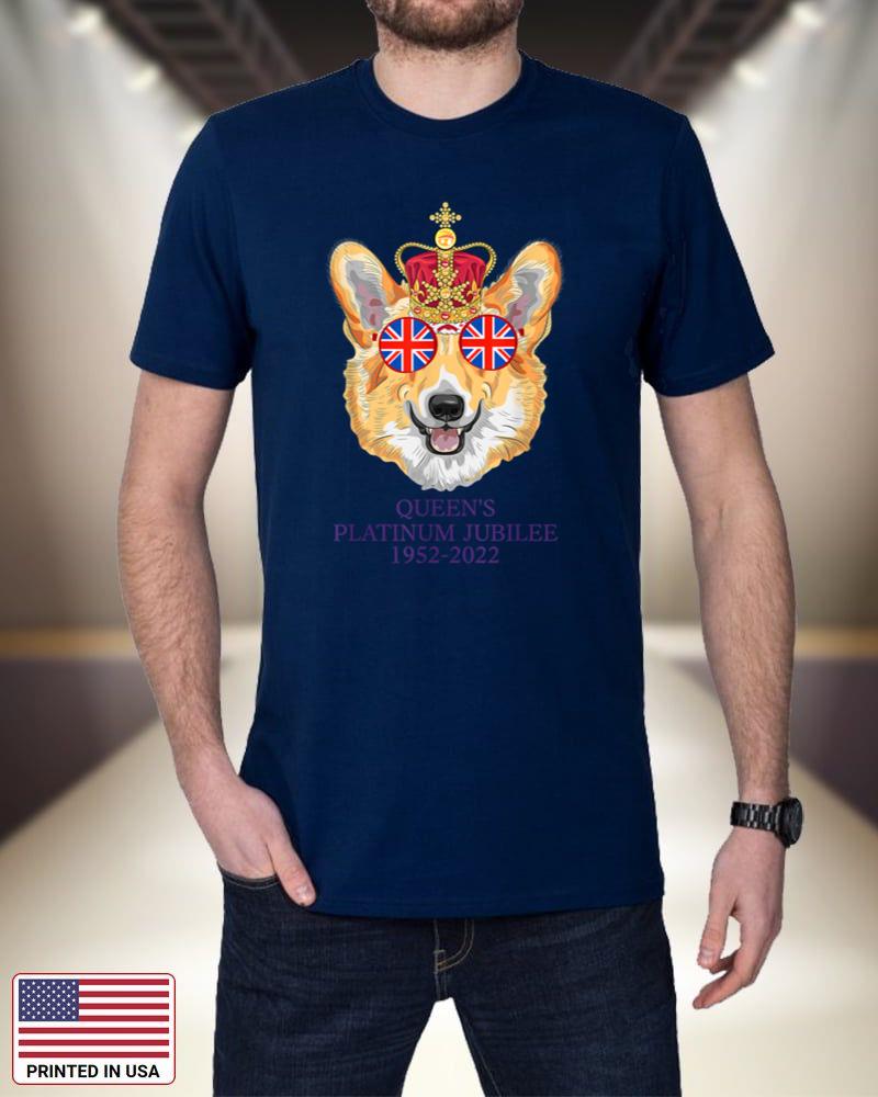 The Queen's Platinum Jubilee 1952-2022 Funny Corgi Dog jWWJn