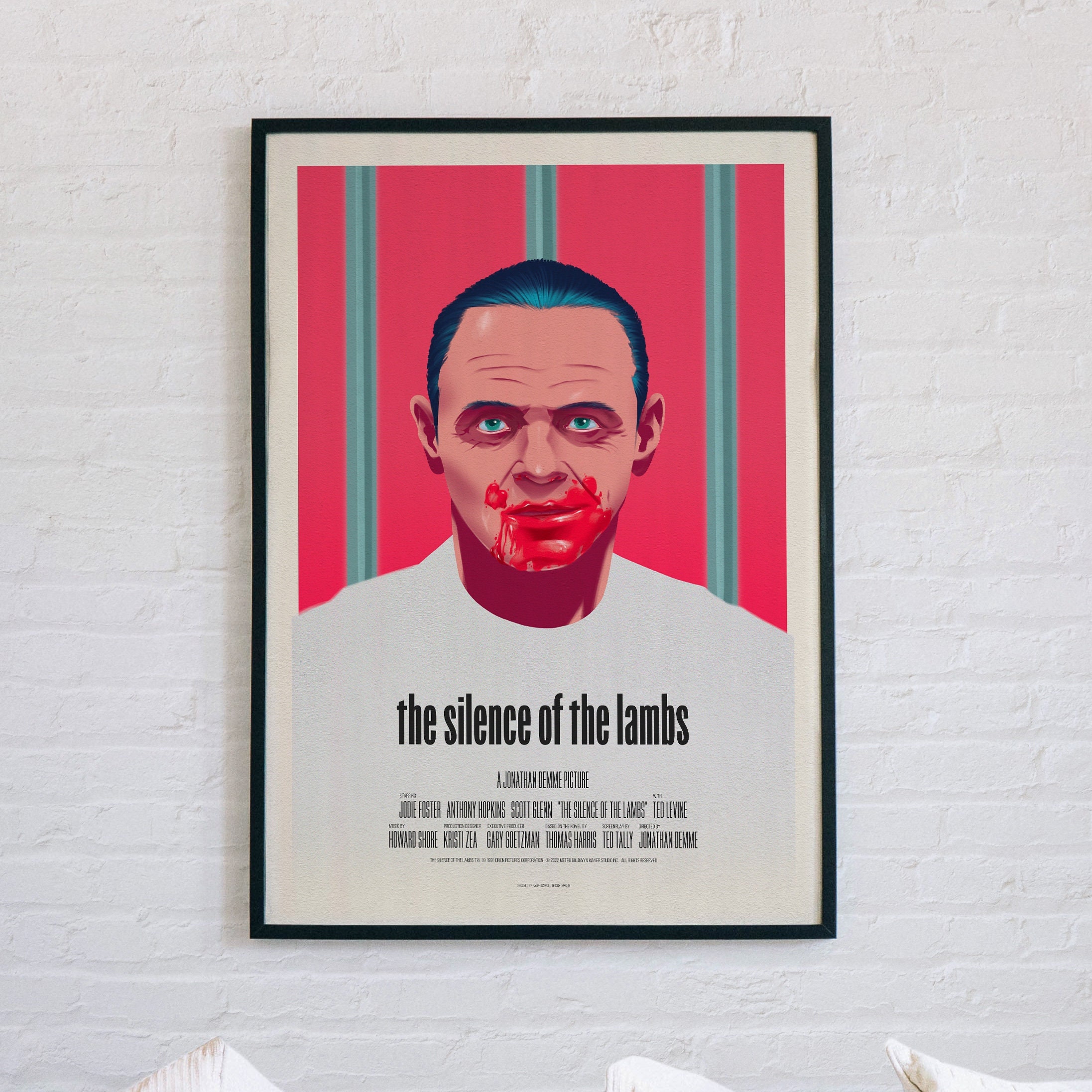 The Silence Of Lambs Classic Retro Movie Poster