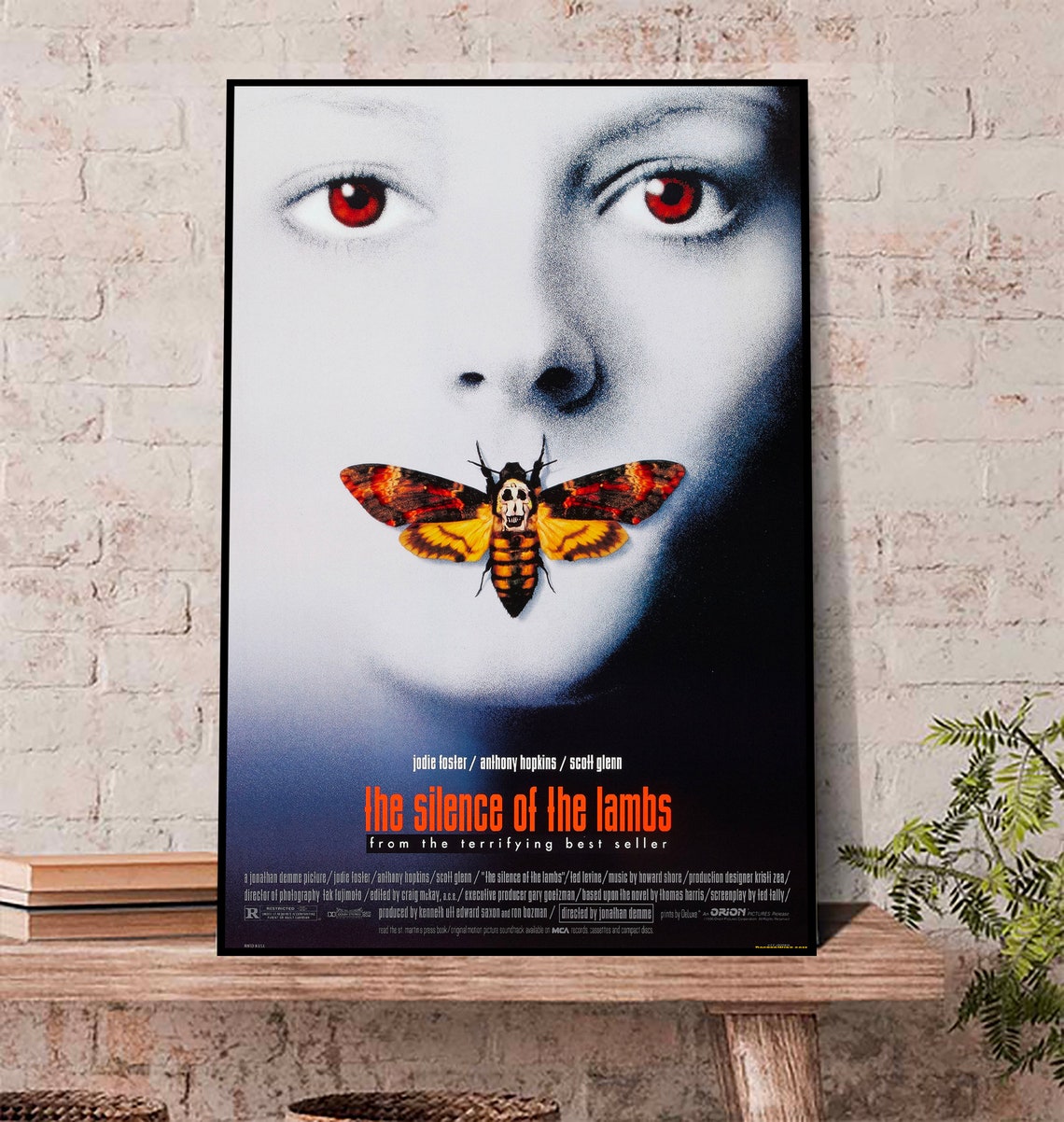 The silence of the lambs Poster, Movies Poster, Old Vintage Movies Wall Art Canvas Poster, Horror Movies Poster 