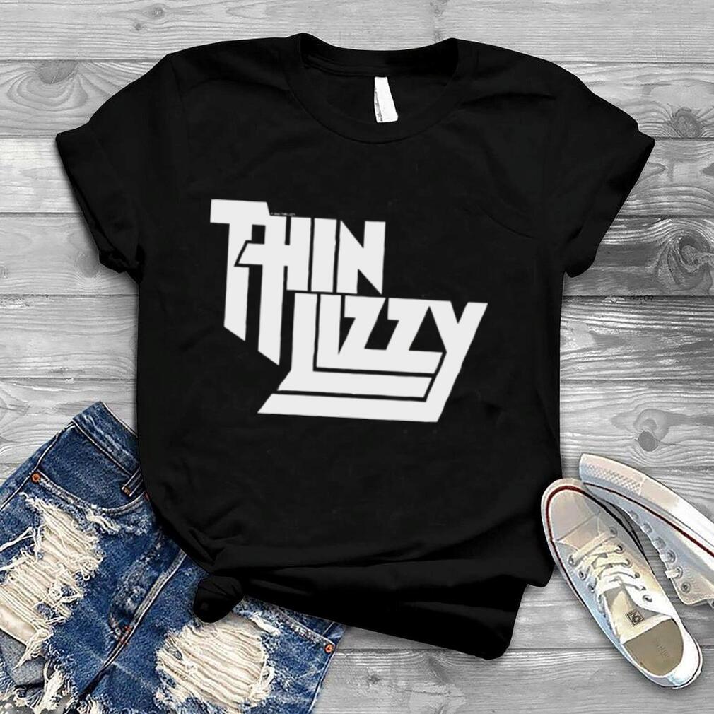 Thin Lizzy shirt in white stacked ShirtlogoShirt Shirt