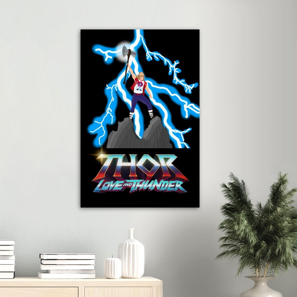 Thor Love And Thunder Canvas MCU Movie No Framed Poster