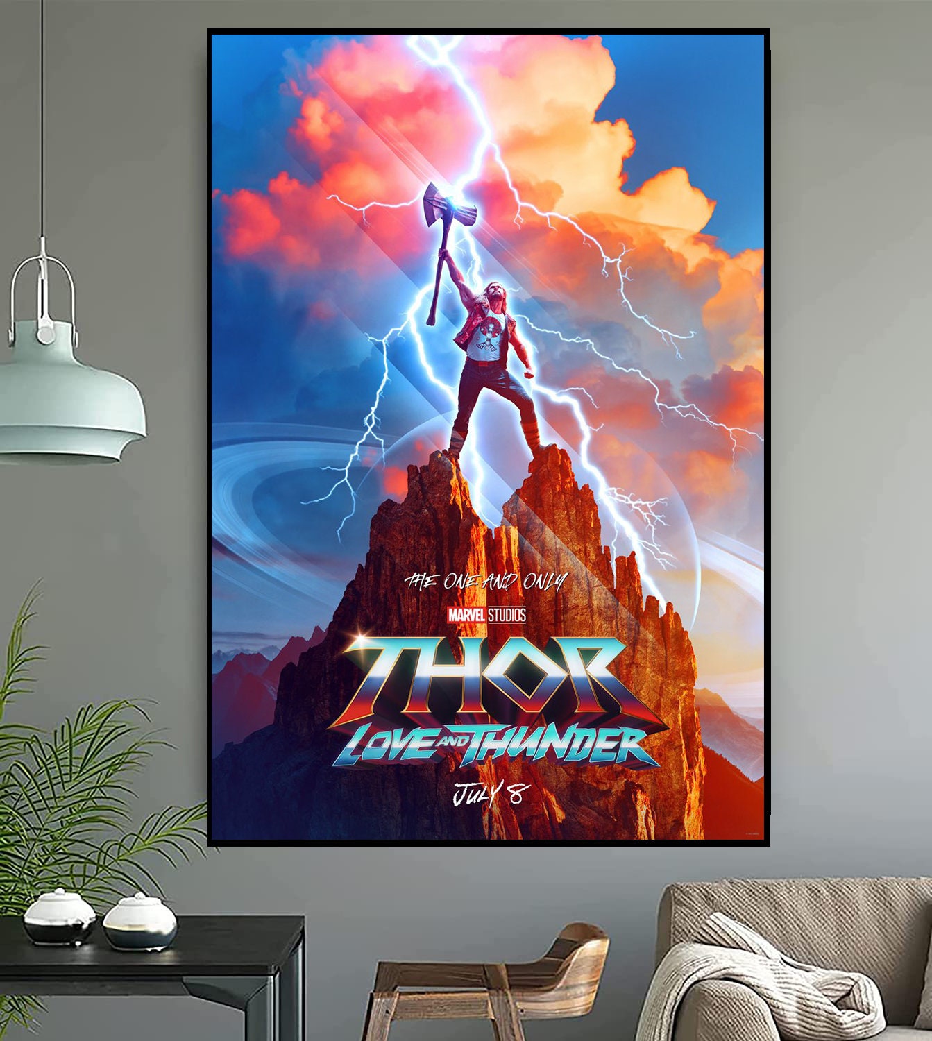 Thor Love And Thunder Movies Canvas Poster Wall Art