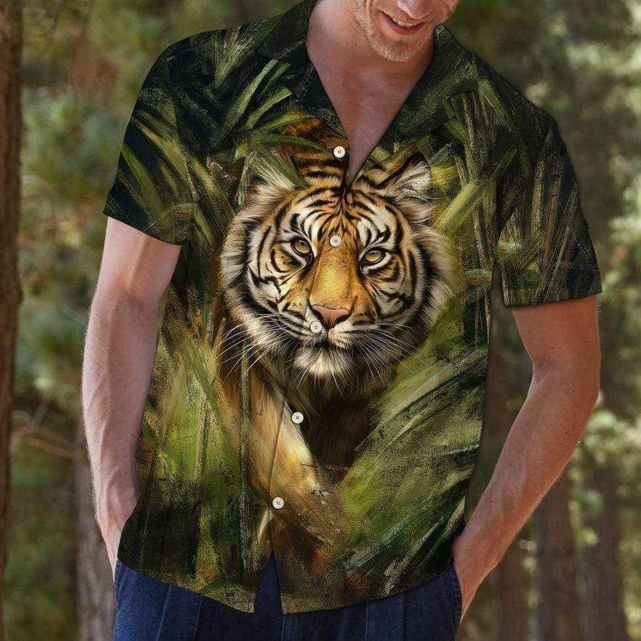 Tiger So Cool Hawaiian Shirts #v