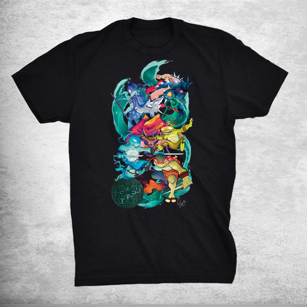 Tmnt X Lily Stock Collection Group Shot Shirt