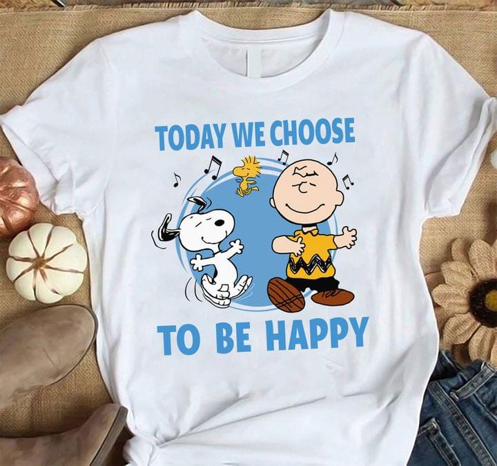 Today we choose to be happy – Snoopy dog and friend