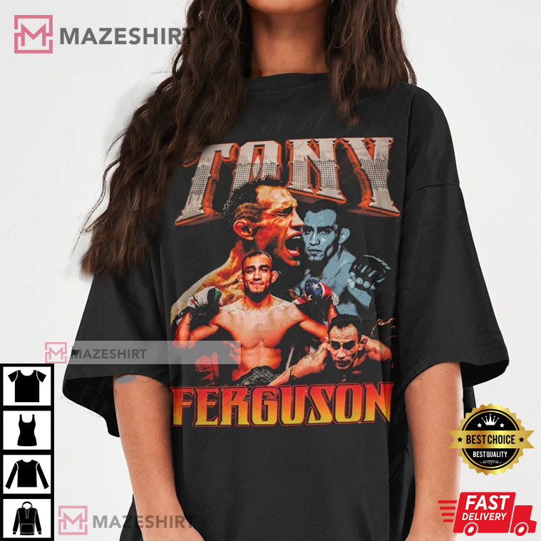 Tony Ferguson Shirt Fighter Champions United States Boxing Vintage 90s T-Shirt
