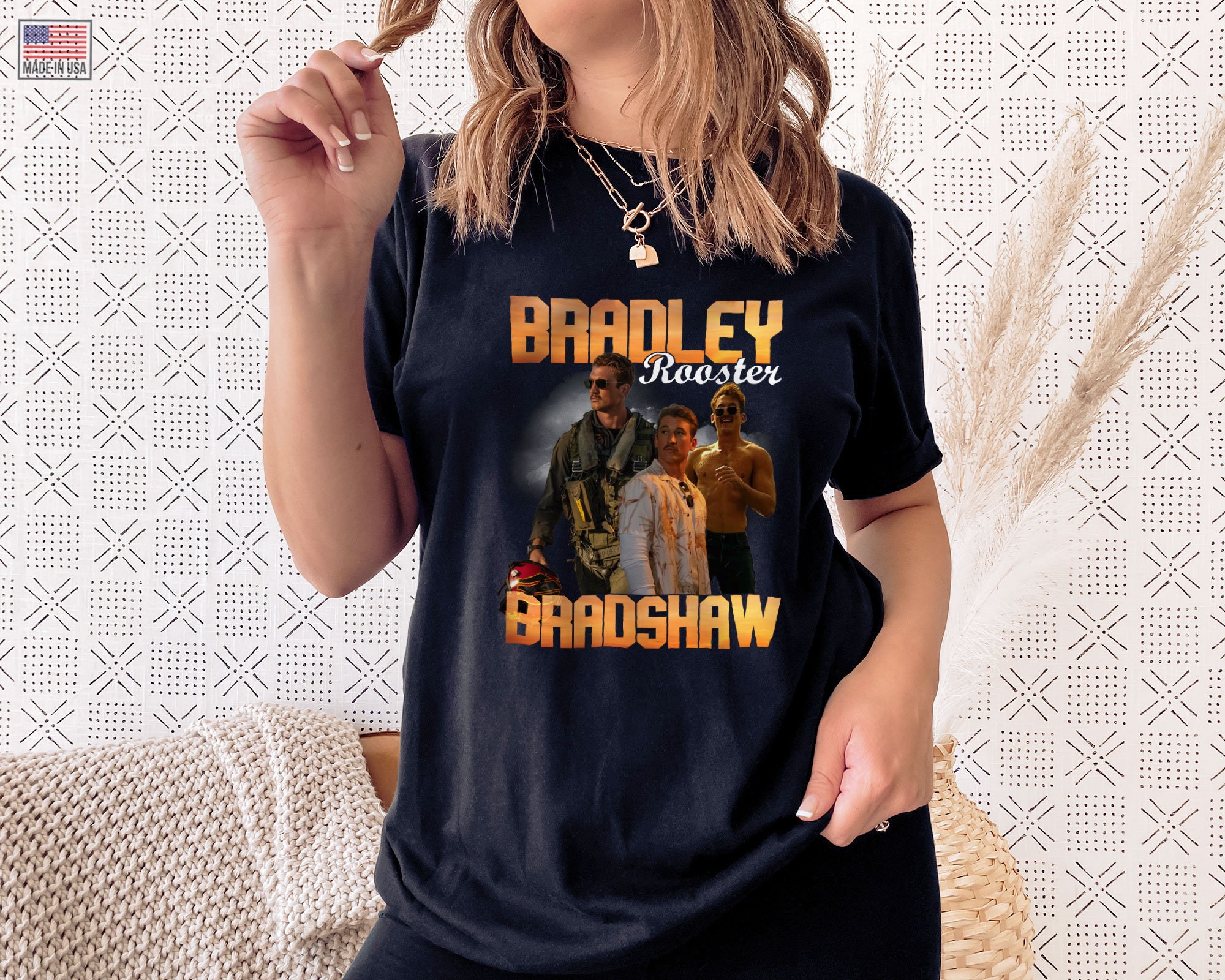 Top Gun Movie Character Bradley Rooster Bradshaw Maverick Miles Teller Unisex T-Shirt