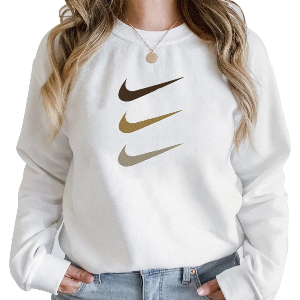 Triple Logo Nike Embroidered Sweatshirts