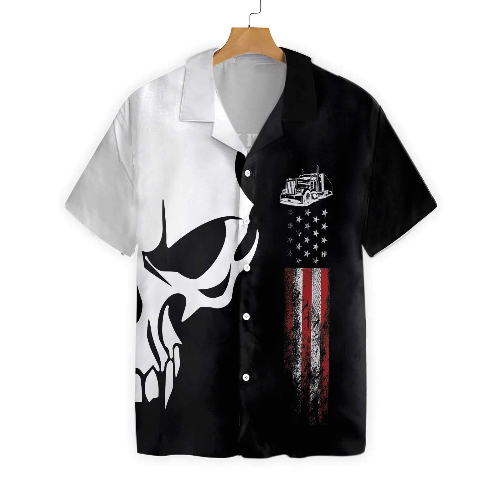 Trucker Proud Skull 4 Ez12 0303 Hawaiian Shirt