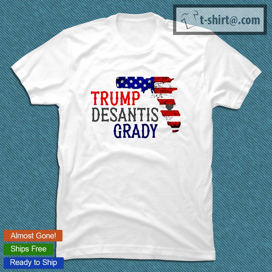Trump Desantis Grady Florida Flag T-shirt