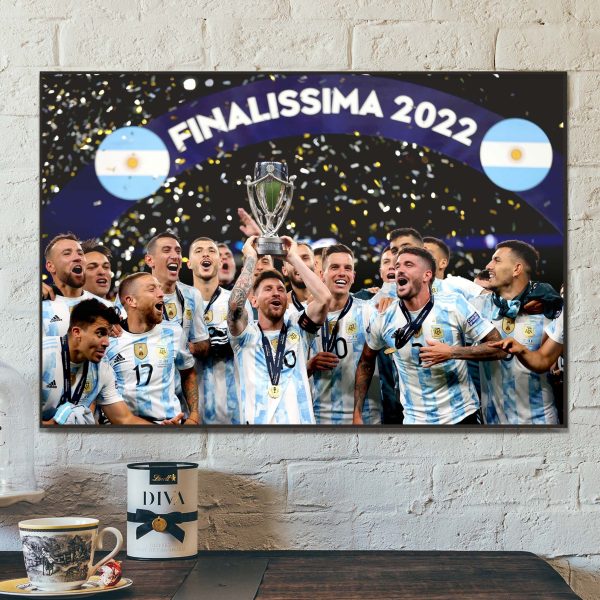 Two Finalissima 2022 Argentina Home Decor Poster Canvas