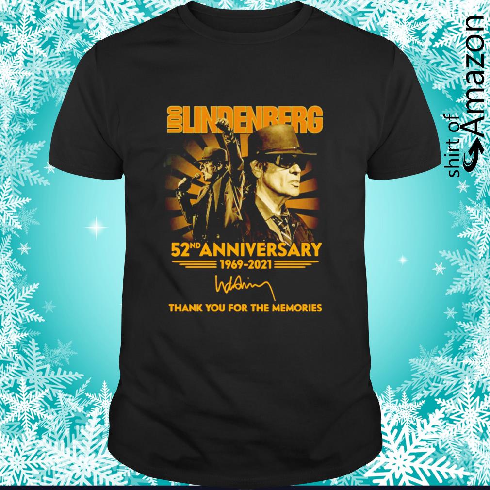 Udo Lindenberg 52nd Anniversary 1969-2021 thank you for the memories shirt