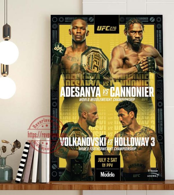 UFC 276 T-Mobile Arena Official Poster Canvas