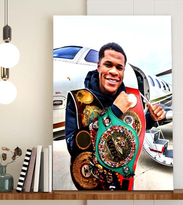 UNDISPUTED Devin Haney Champion of the World Home Decor Poster Canvas