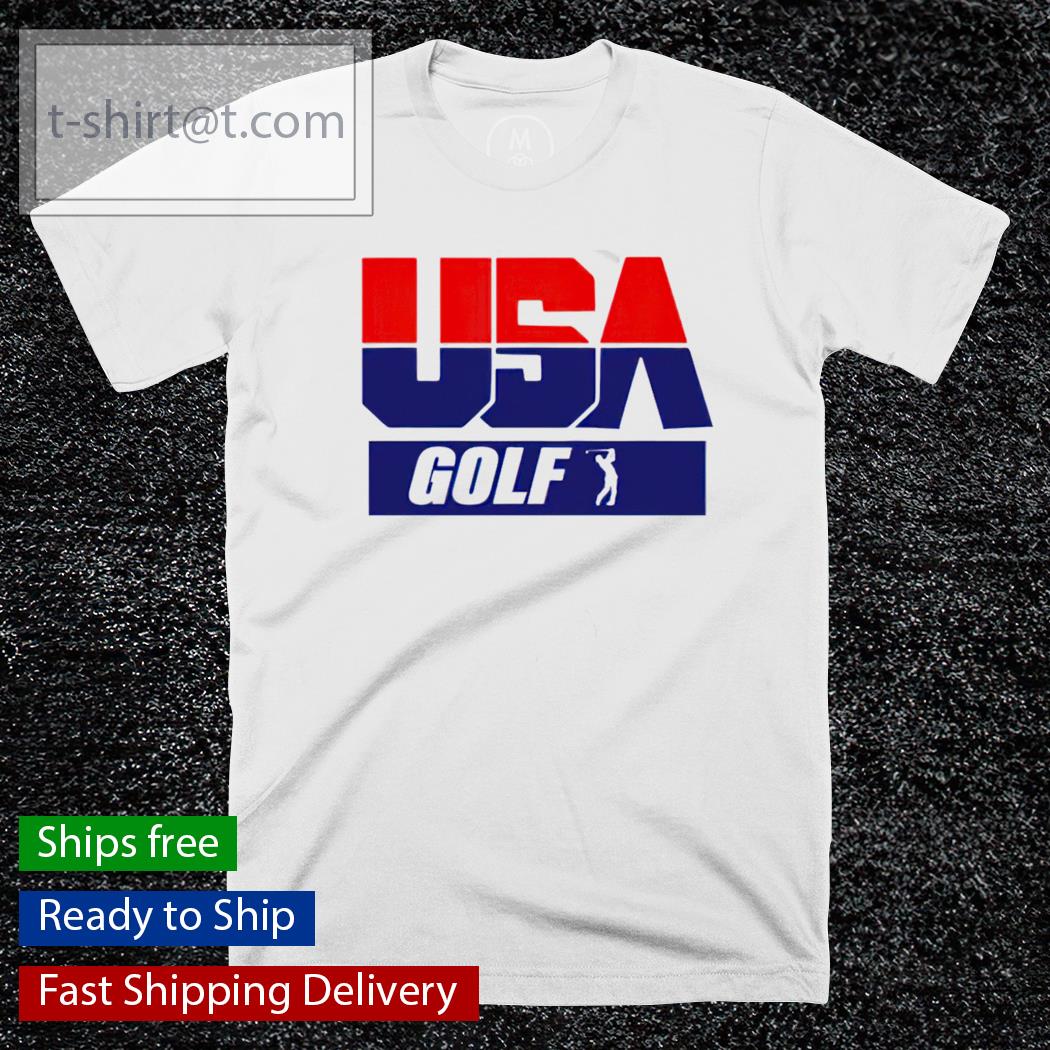 USA Golf Team American flag Olympics Tokyo shirt