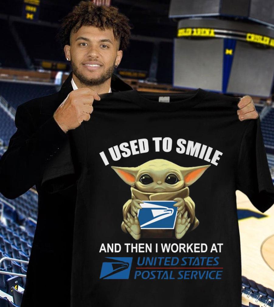 USPS Baby Yoda I Used To Smile And Then I Worked At United States Postal Service Shirt