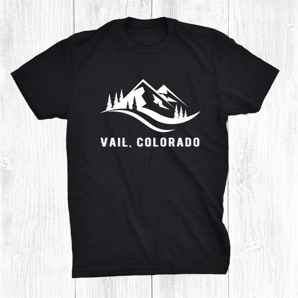 Vail Colorado Mountains Souvenir Memorabilia Winter Skiing Shirt