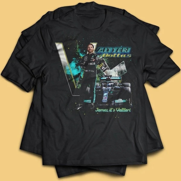 Valtteri Bottas James It s Valtteri Vintage T Shirt Formula One For