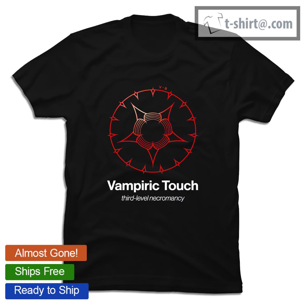 Vampiric Touch third level necromancy spell symbol shirt