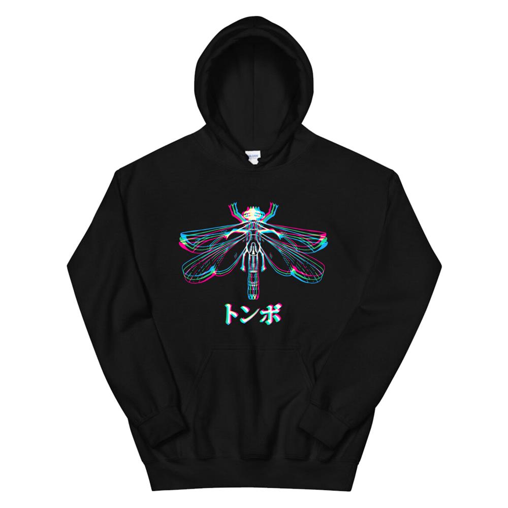 Vaporwave Synthwave Retrowave Flying Rgb Insect Hoodie