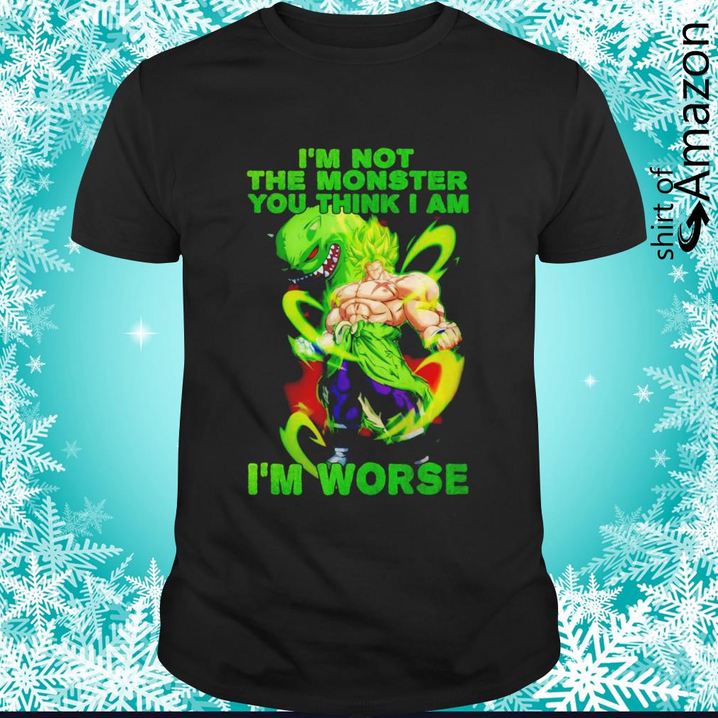Vegeta I’m not the monster you think I am shirt