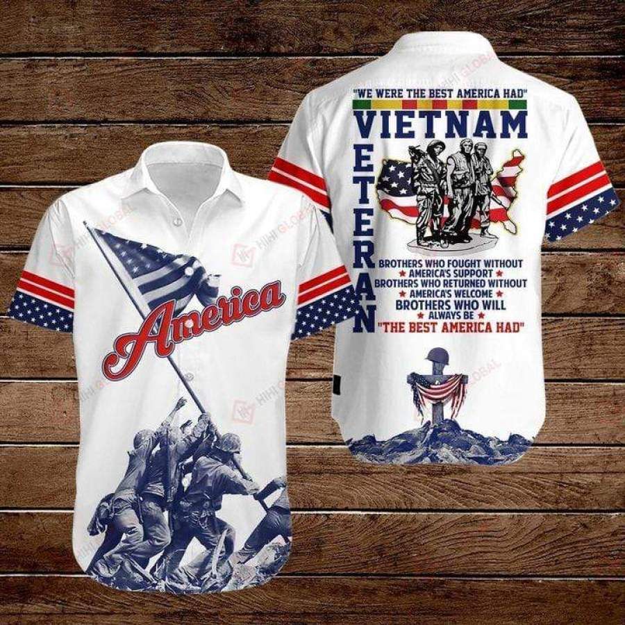 Veteran We Were The Best America Had Vietnam Veteran Hawaiian Aloha Shirts #v