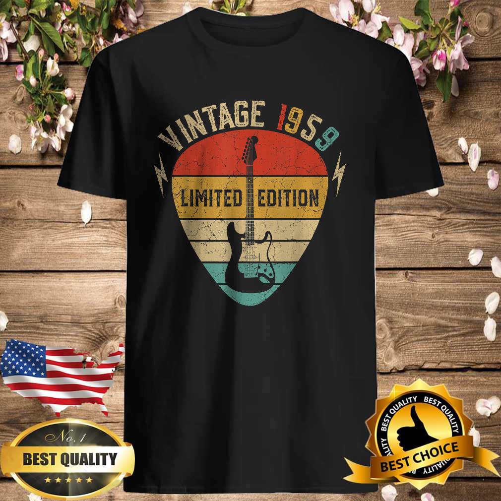 Vintage 1959 Limited Edition 63th Birthday T-Shirt