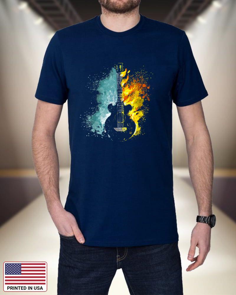 Vintage Fire And Water Guitar For Men Women Boys 0TKQM