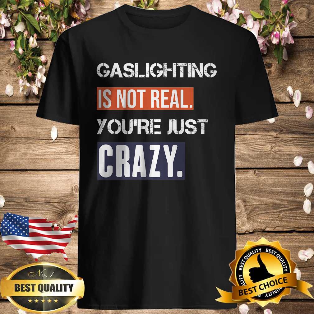 Vintage Gaslighting Is Not Real You’re Just Crazy T-Shirt