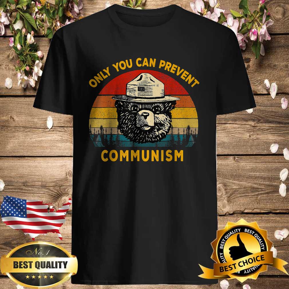 Vintage Only You Can Prevent Communism, Camping Bear Shirt