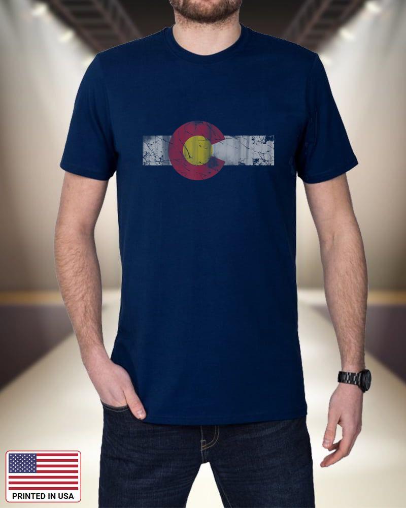 Vintage Patriotic Flag of Colorful Colorado T-Shirt l3Lhv