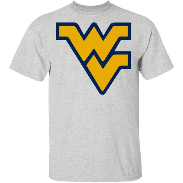 West Virginia Mountaineers Logo T Shirt Ash L