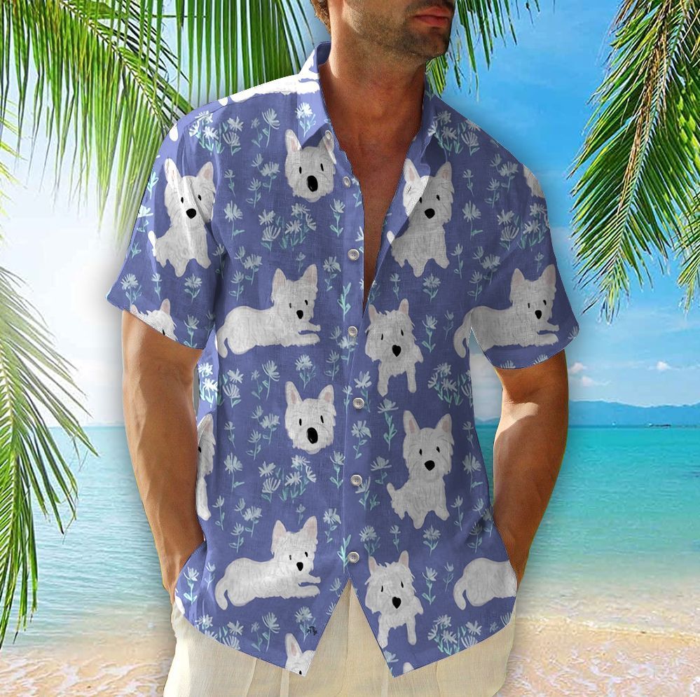 Westie Hawaiian Shirt and Shorts