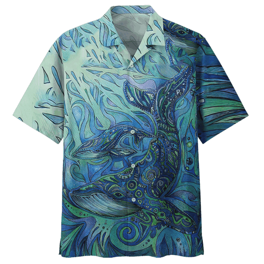 Whale Colorful Awesome Unisex Hawaiian Shirt For Men And Women   27054370