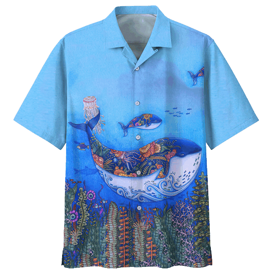 Whale Colorful Best Unisex Hawaiian Shirt For Men And Women   27054372