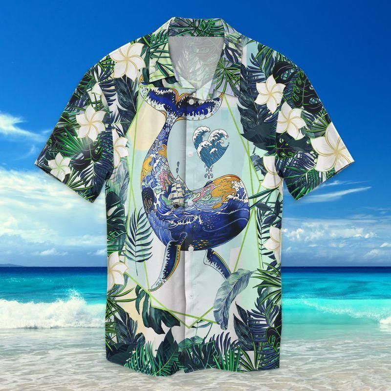 Whale Hawaiian Shirt Unisex Adult