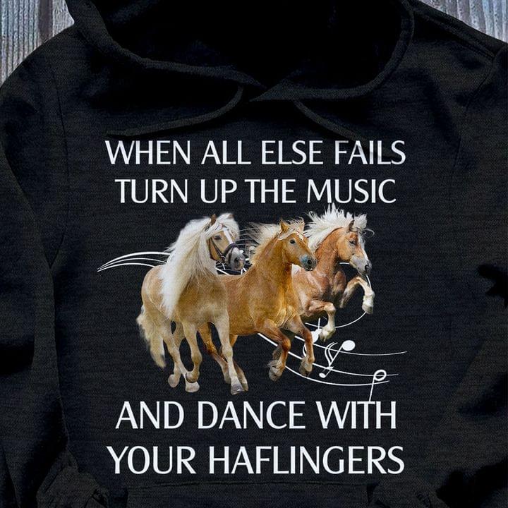 When all ele fails turn up the music and dance with your haflingers – Haflinger horse