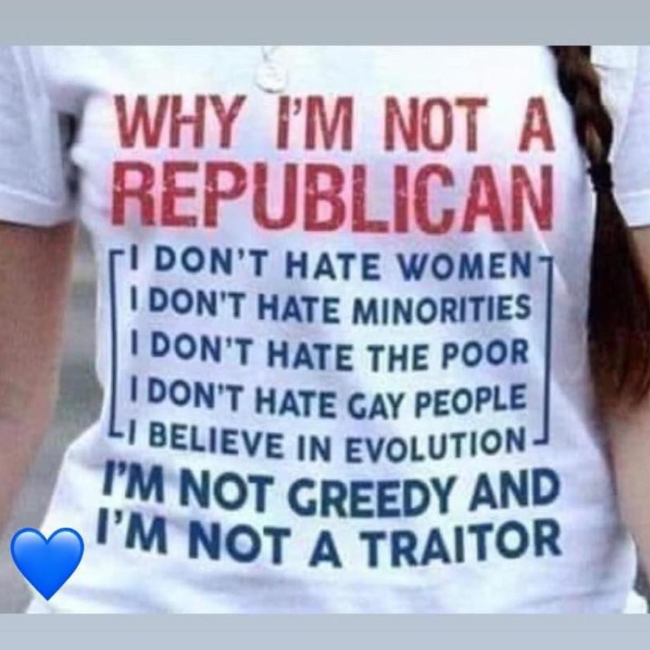 Why i’m not a republican I’m not a traitor shirt